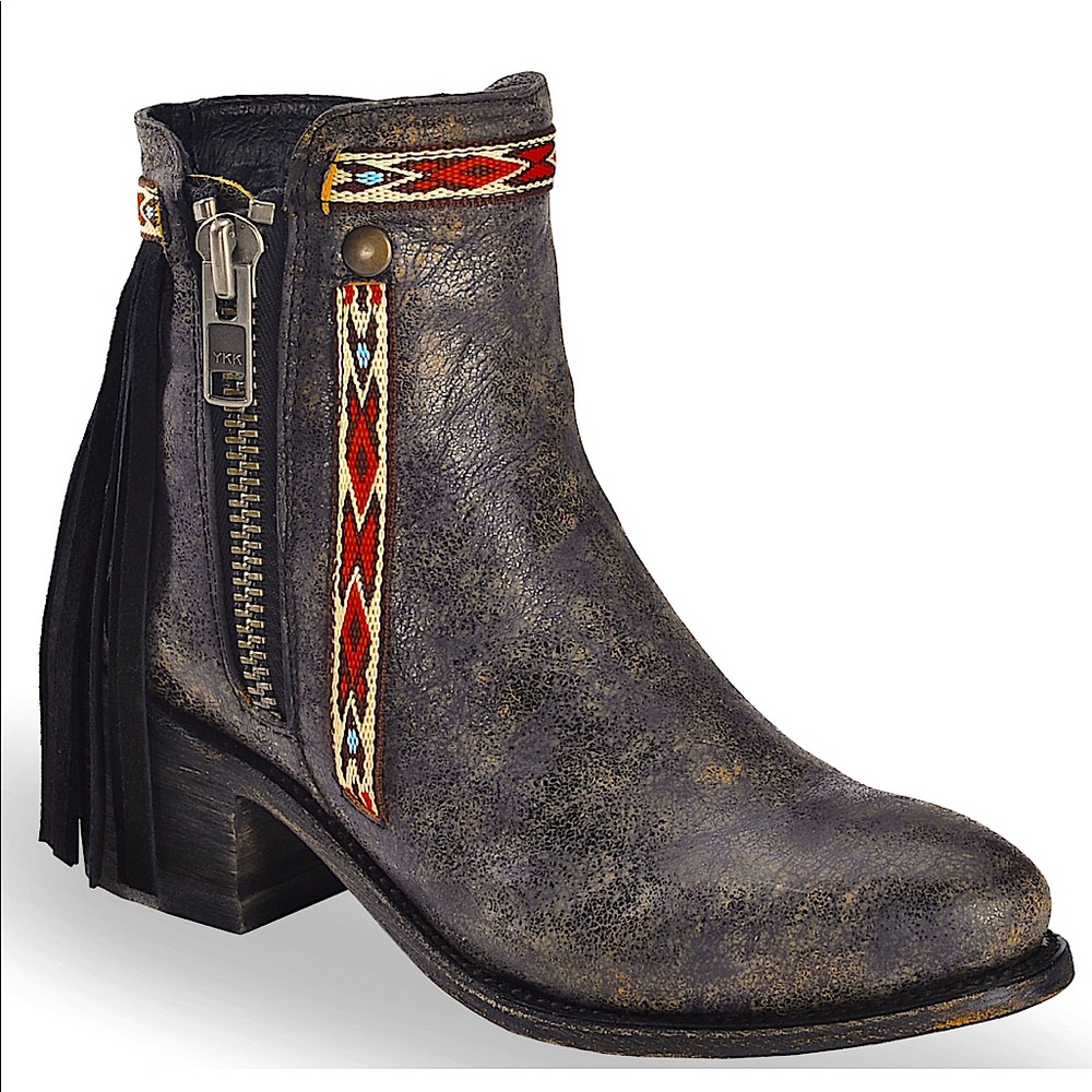 Corral Fringe Cowgirl Booties